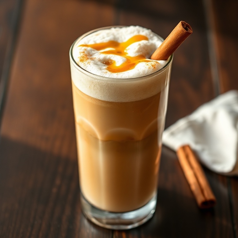 easy iced cinnamon dolce latte