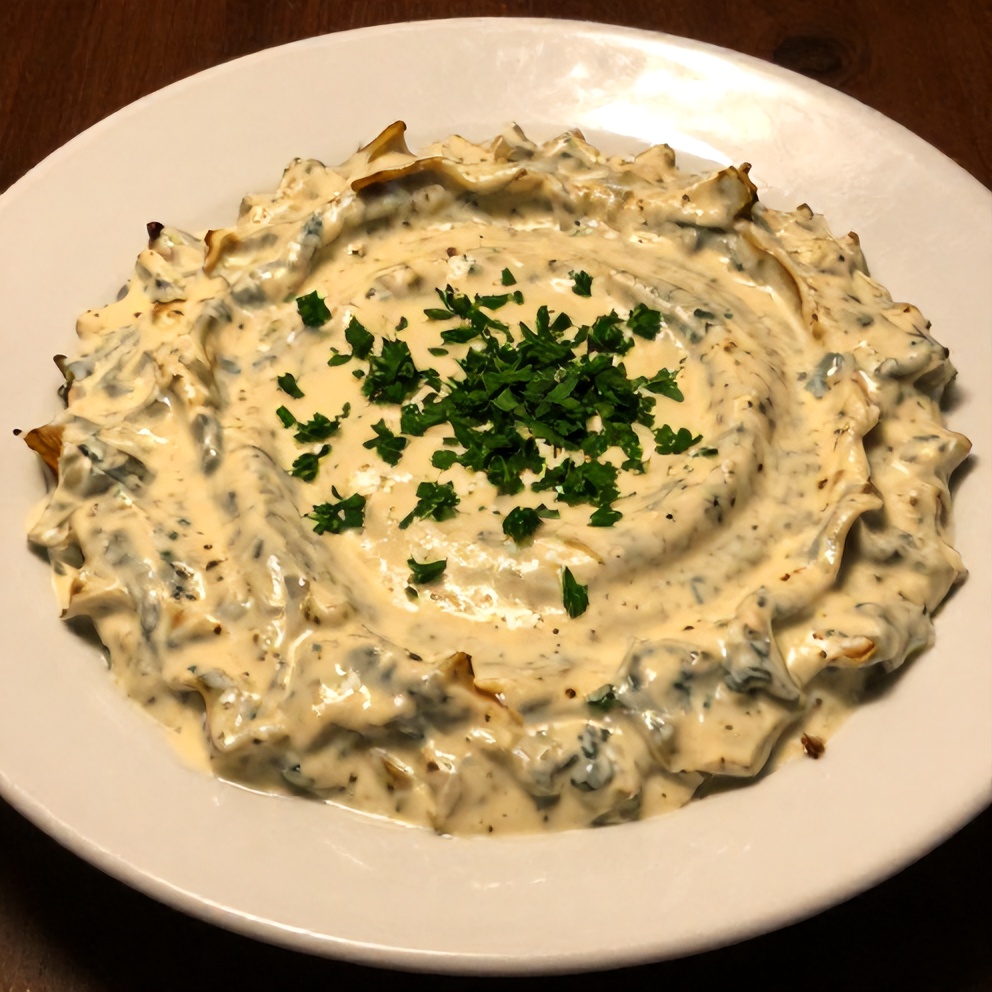 Jalapeño Spinach Artichoke Dip served with tortilla chips