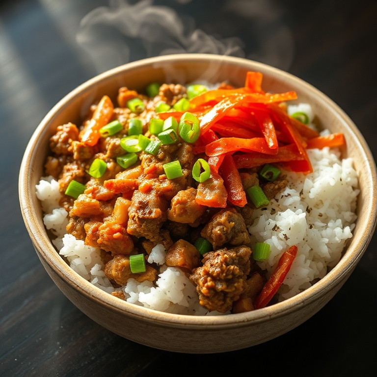 Easy Korean Ground Beef Bowl