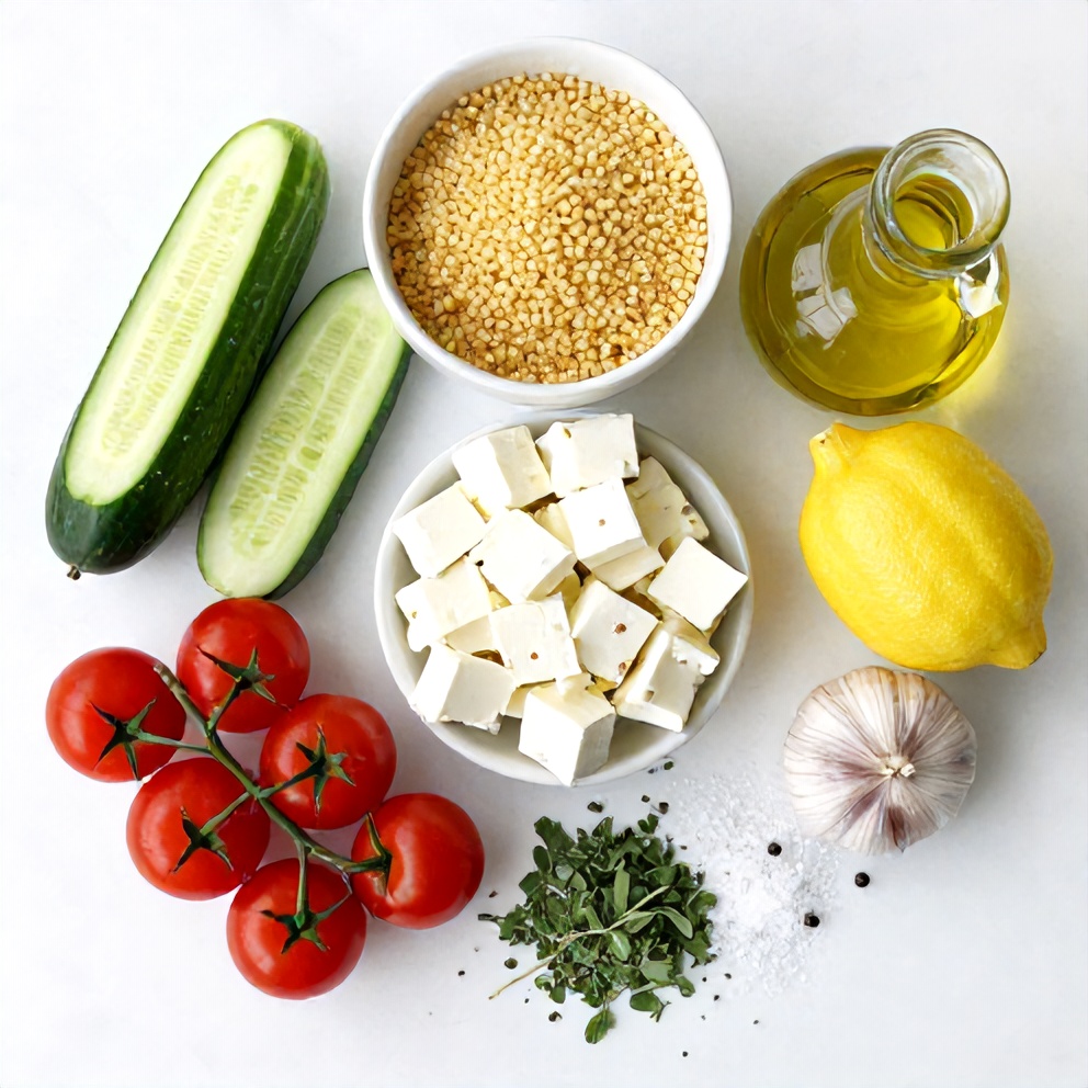 Lemon Cucumber Couscous Salad Ingredients