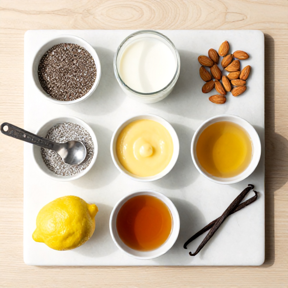 Lemon Curd Chia Pudding Ingredients