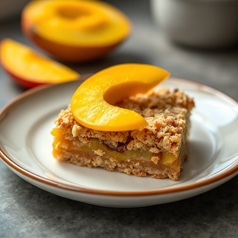 Easy Mango Oatmeal Crumble Bars