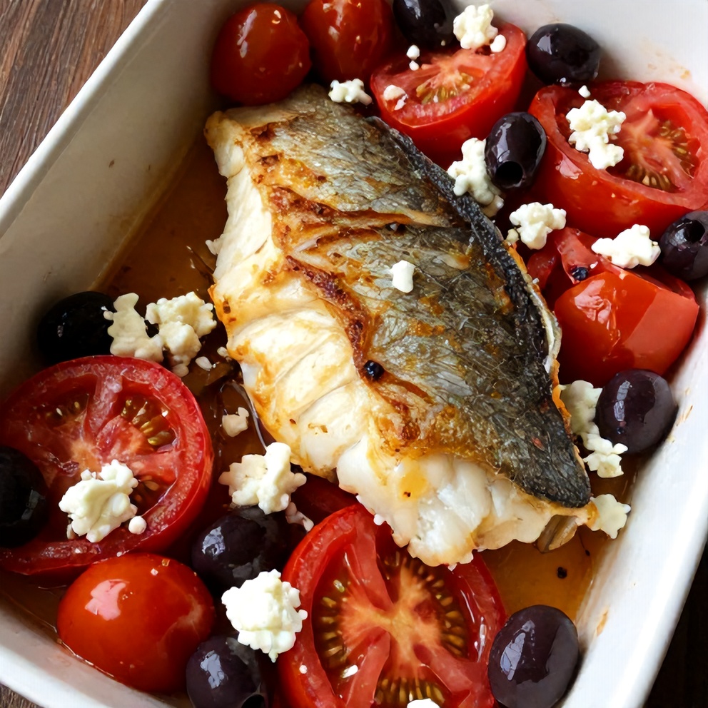 Mediterranean Baked Cod