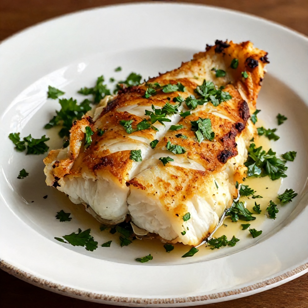 Plated Mediterranean Baked Cod