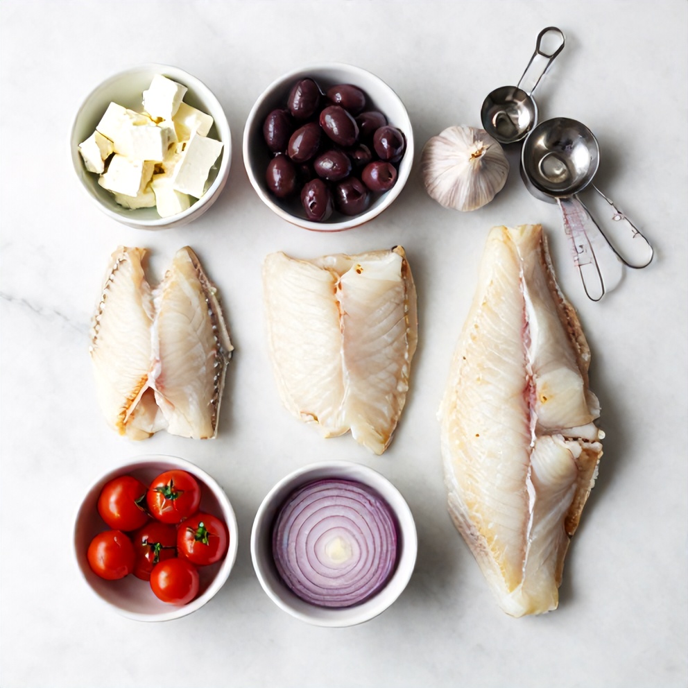 Mediterranean Baked Cod Ingredients