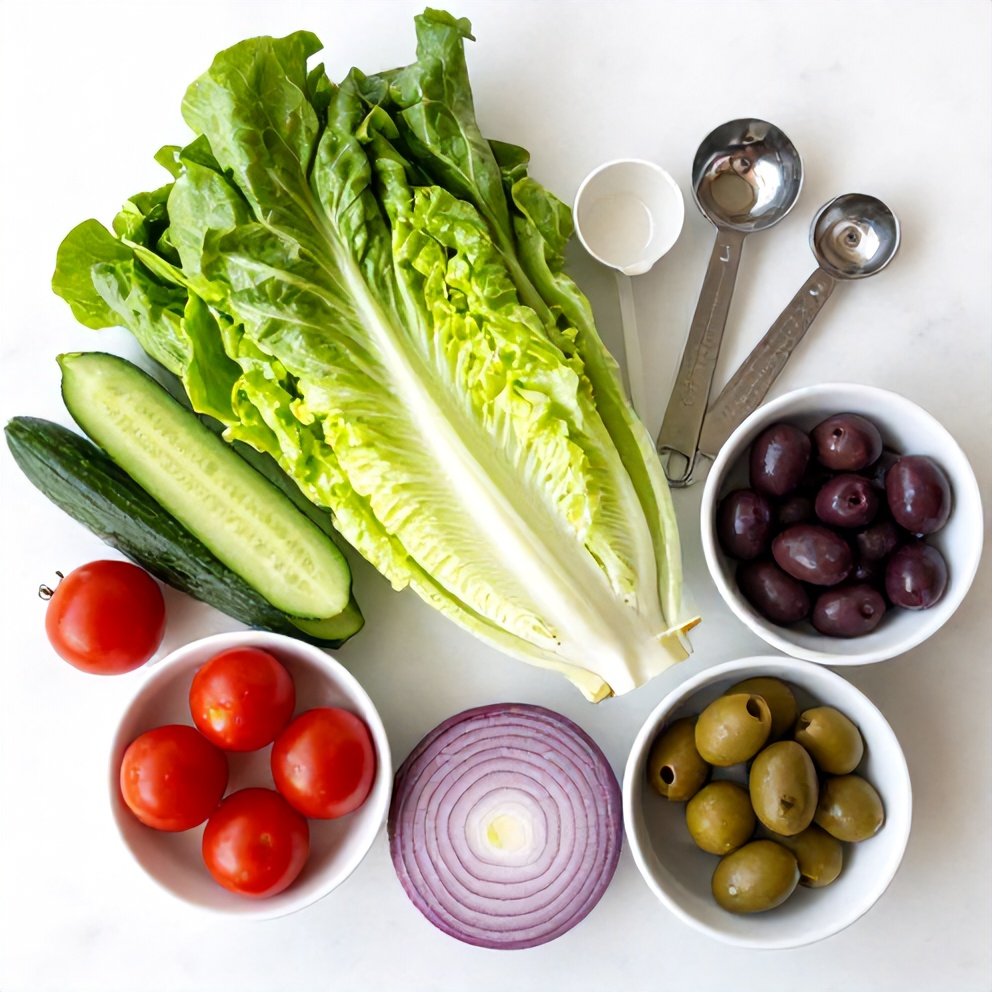 Mediterranean side salad ingredients
