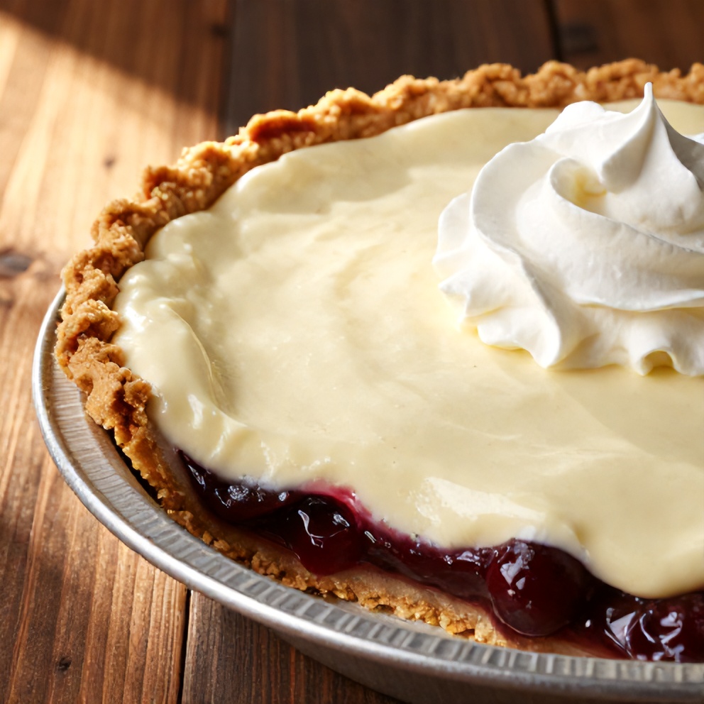 Easy No-Bake Chocolate Cherry Cream Pie