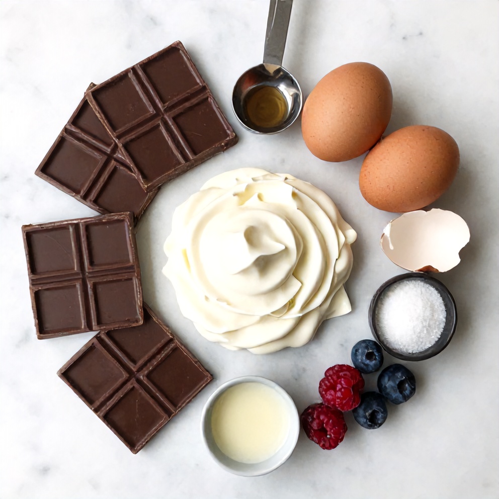 Ingredients for Chocolate Mousse