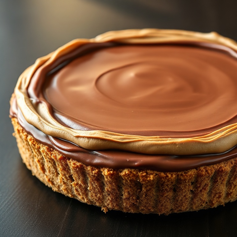 easy no-bake chocolate peanut butter pie