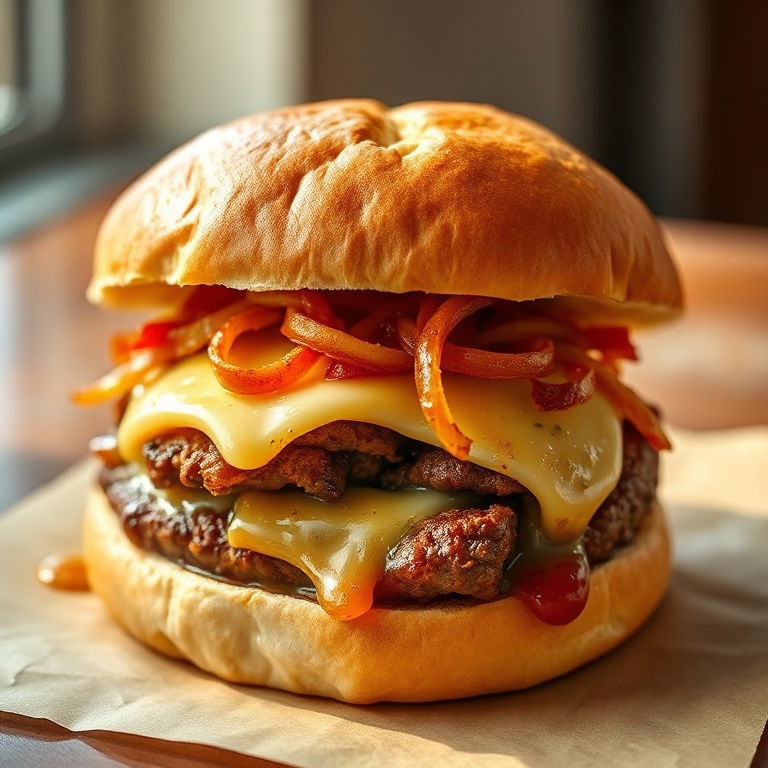 easy philly cheesesteak sloppy joes