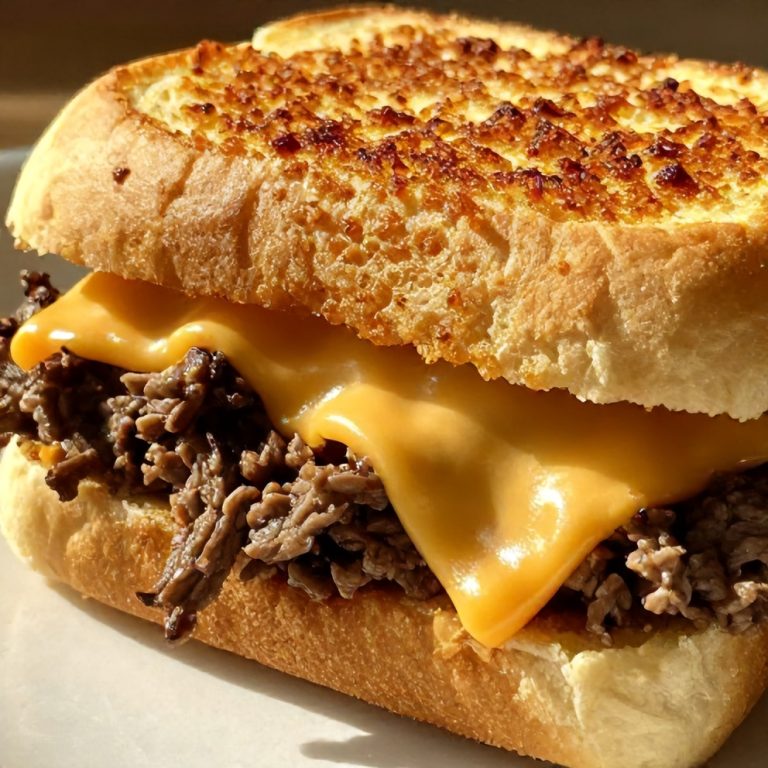 Easy Slow Cooker Beef and Cheddar Sandwiches