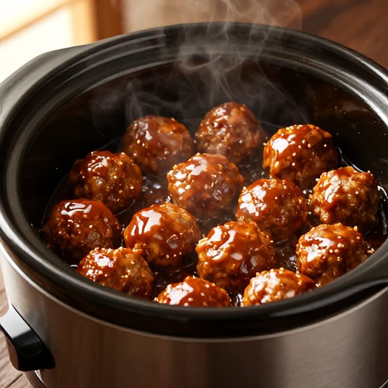 Easy Slow Cooker Sweet and Sour Meatballs