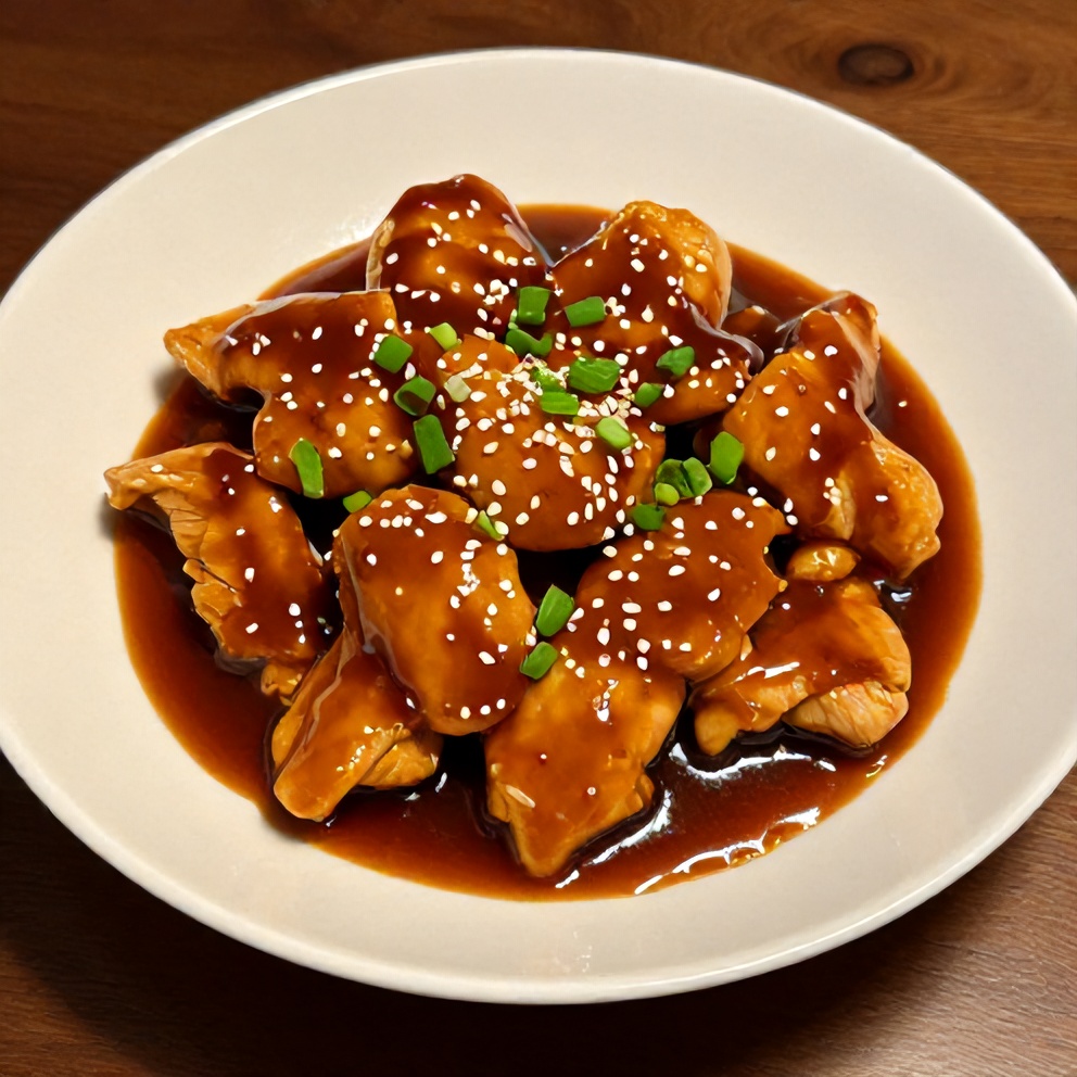 Easy Spicy Honey Soy Sauce on Dinner Plate