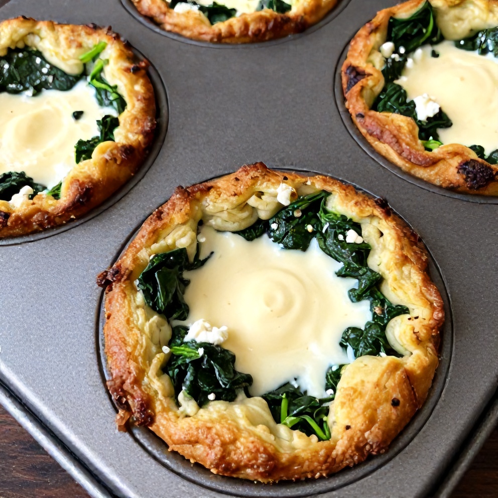 spinach feta egg muffins
