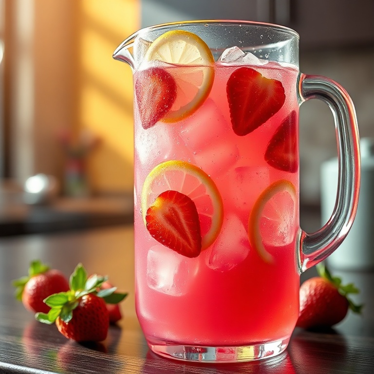 easy strawberry lemonade punch