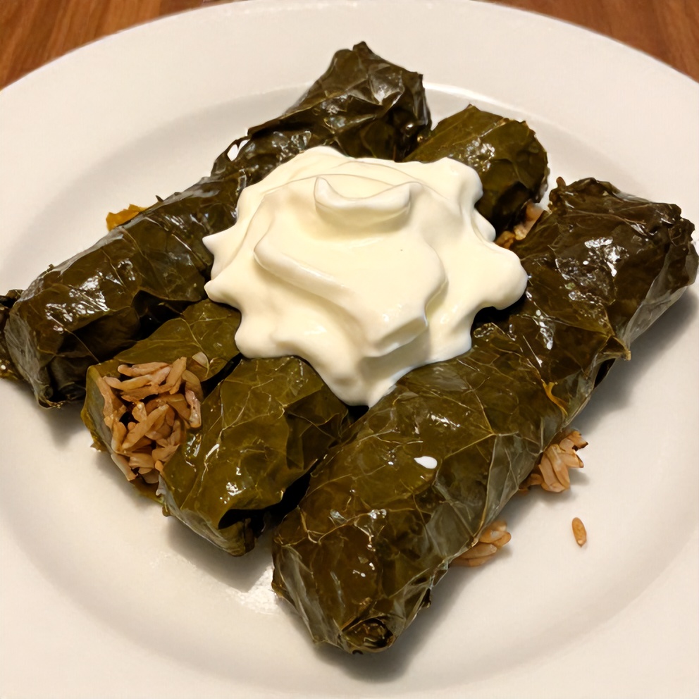 Easy Stuffed Grape Leaves Ready to Serve