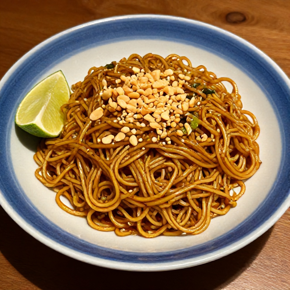 Thai Drunken Noodles Ready to Serve