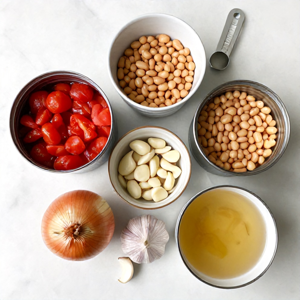 Tomato and White Bean Soup Ingredients