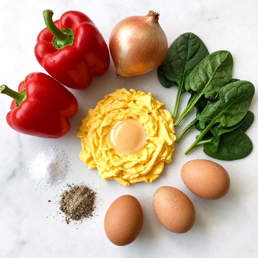 Veggie Scrambled Eggs Ingredients