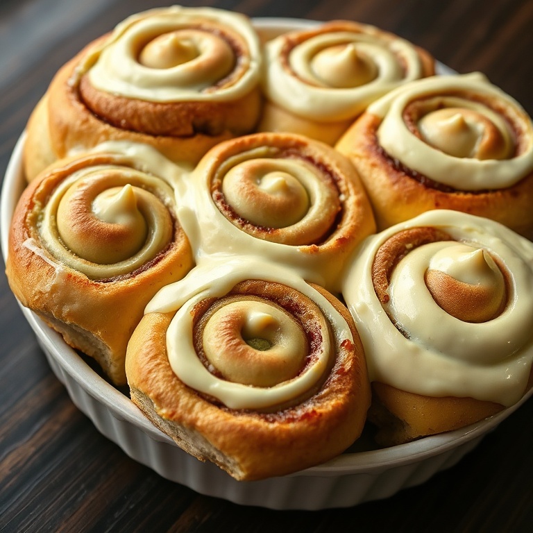 fluffy matcha cinnamon rolls