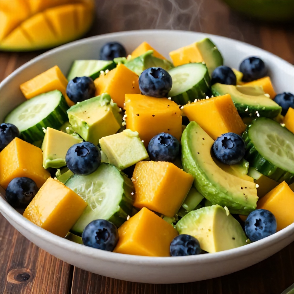 Fresh Mango Cucumber Salad