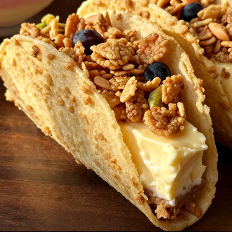 Fruity Pebbles Cheesecake Tacos