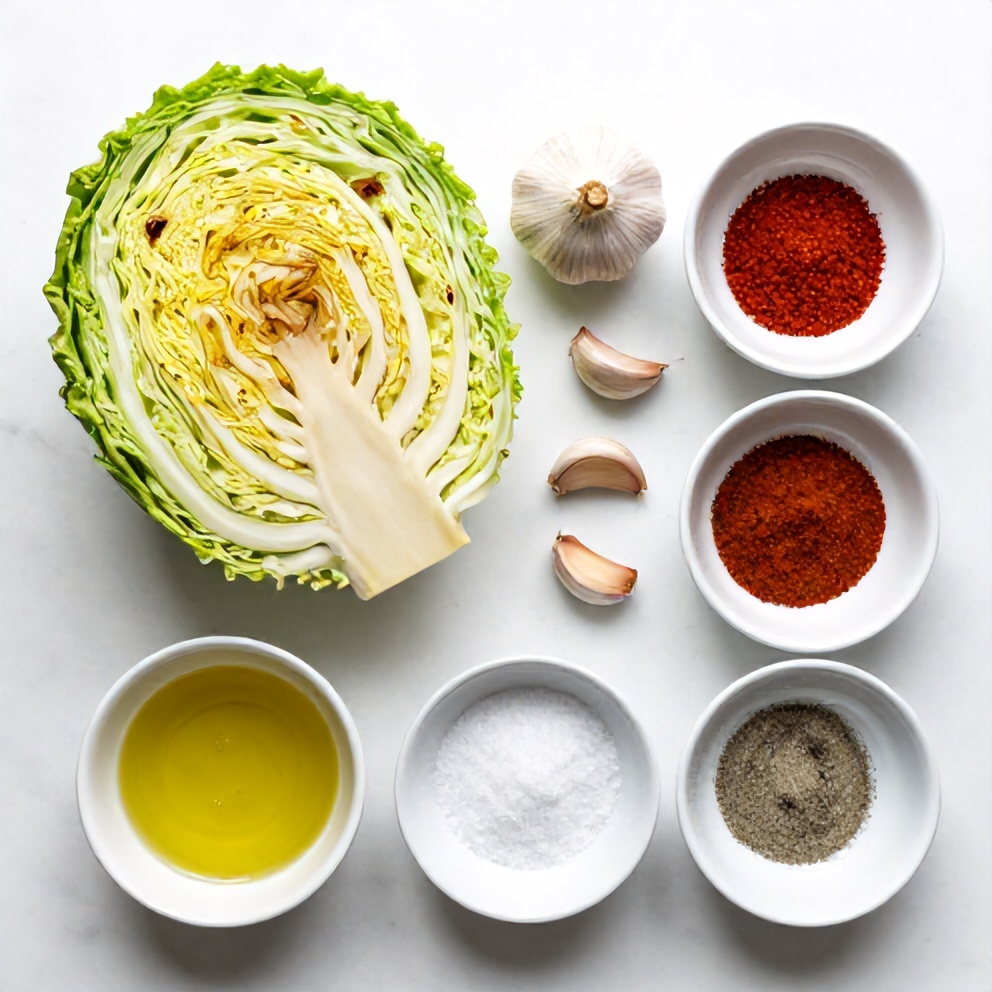 Garlic Roasted Cabbage Steaks Ingredients
