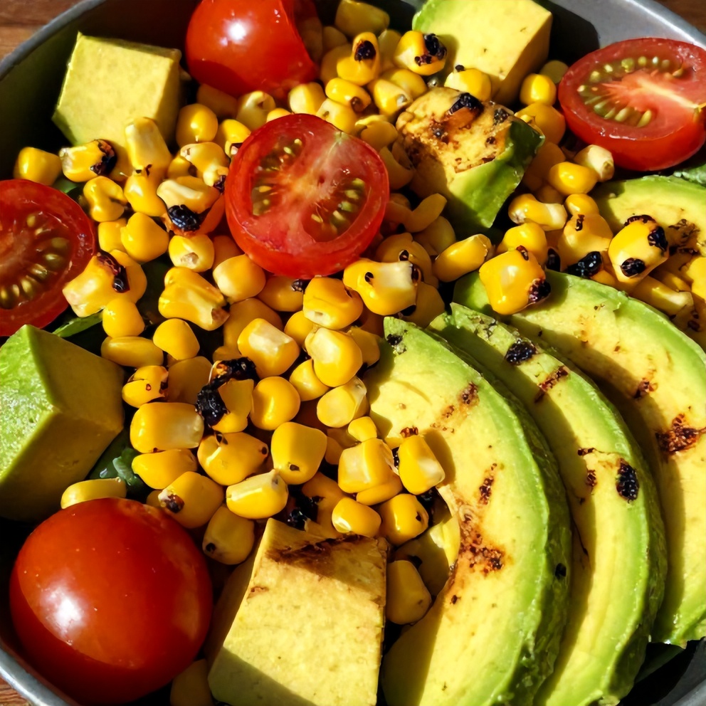 grilled corn avocado salad