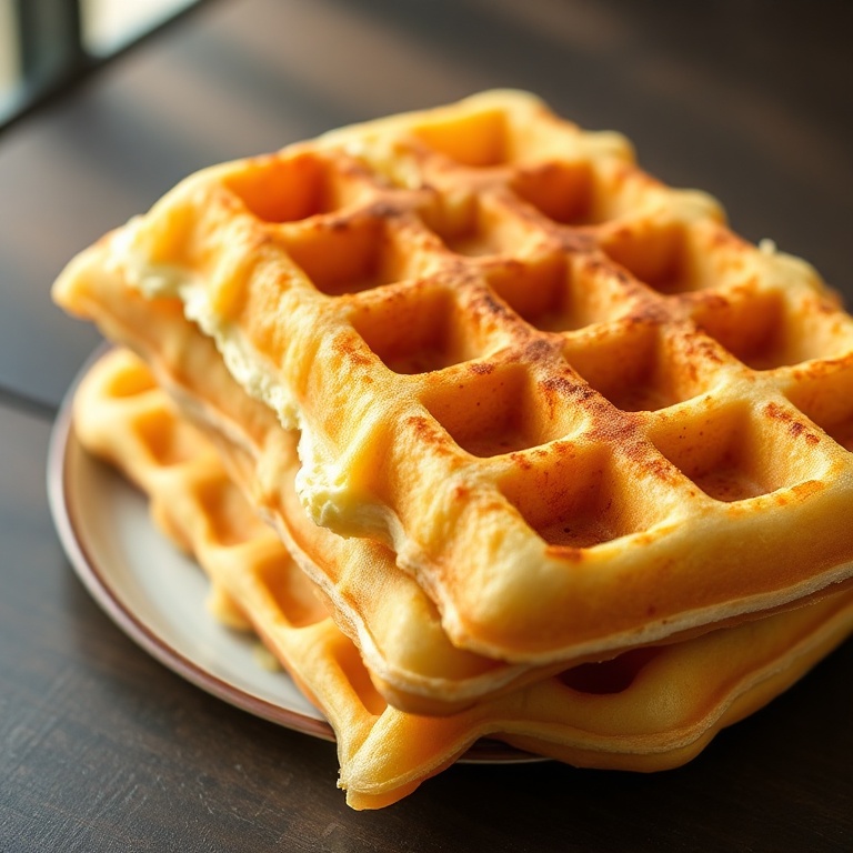 high protein cottage cheese waffles