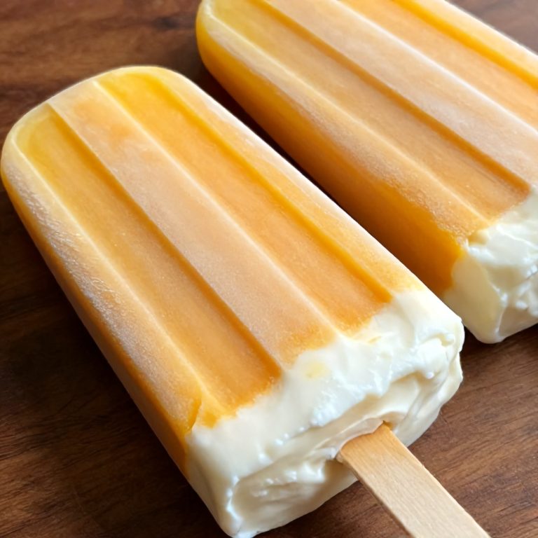 High Protein Mango Greek Yogurt Popsicles