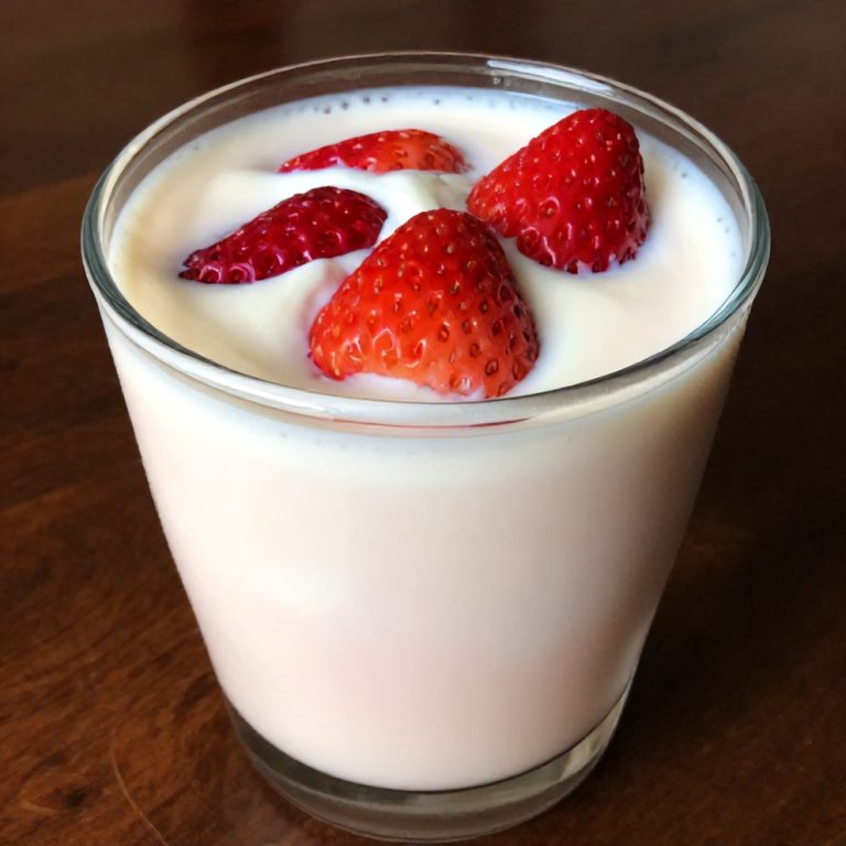 homemade korean strawberry milk