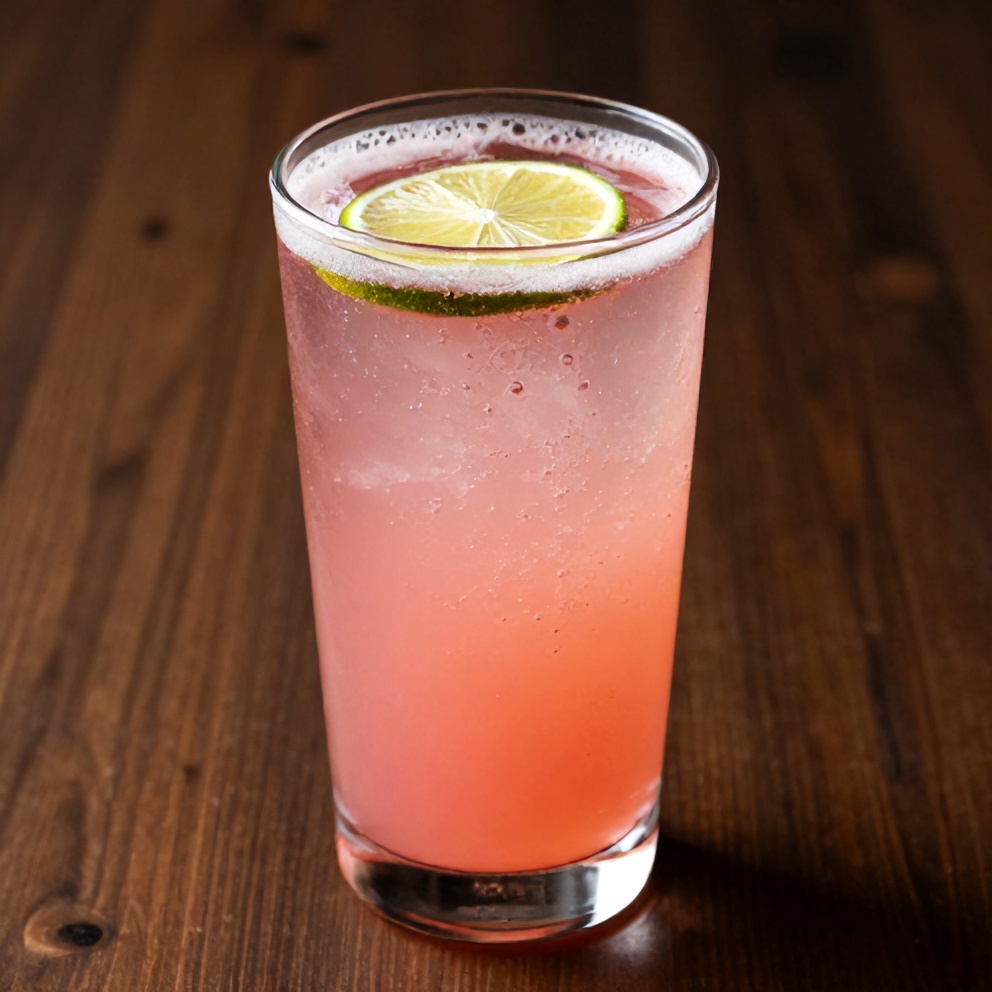 Keto Hibiscus Lime Sparkling Water