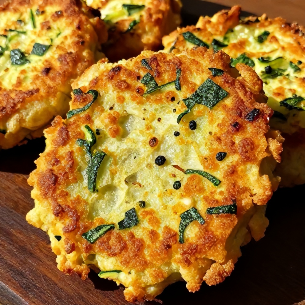 keto zucchini parmesan fritters