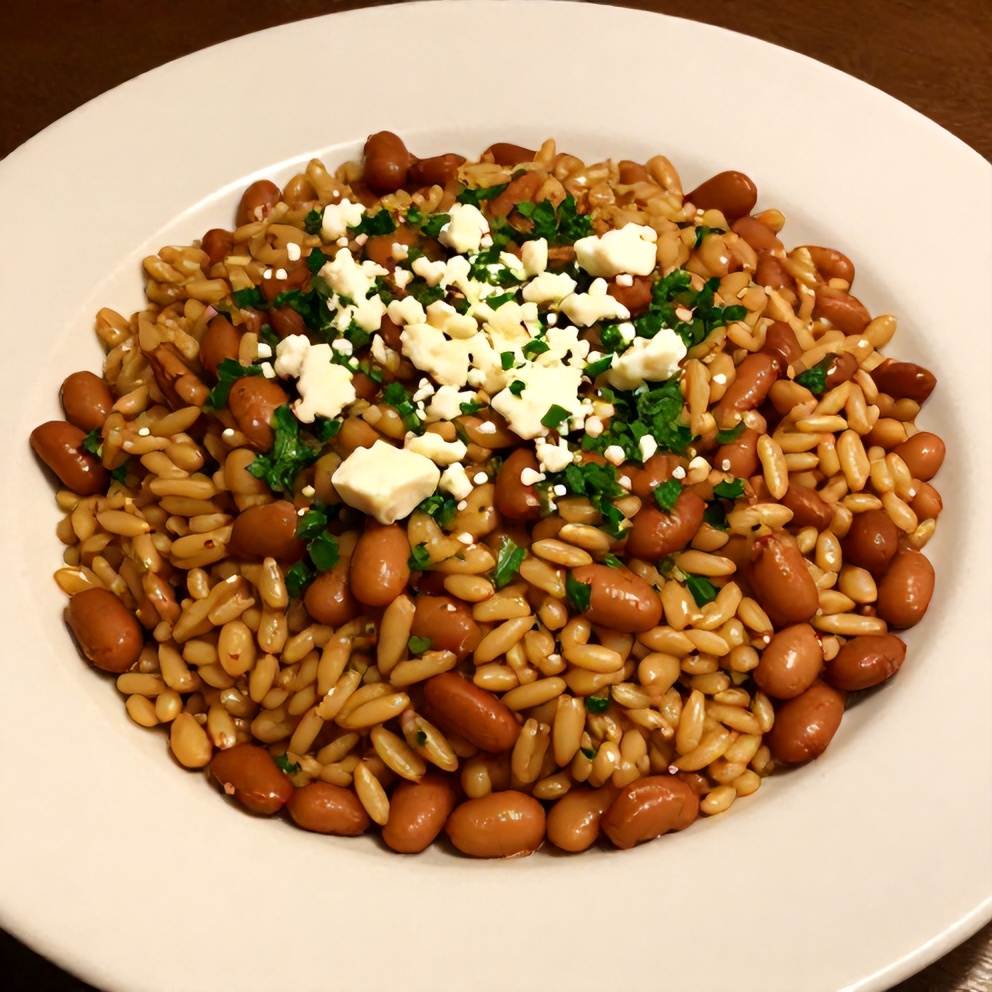 Mediterranean Orzo and Beans Dinner