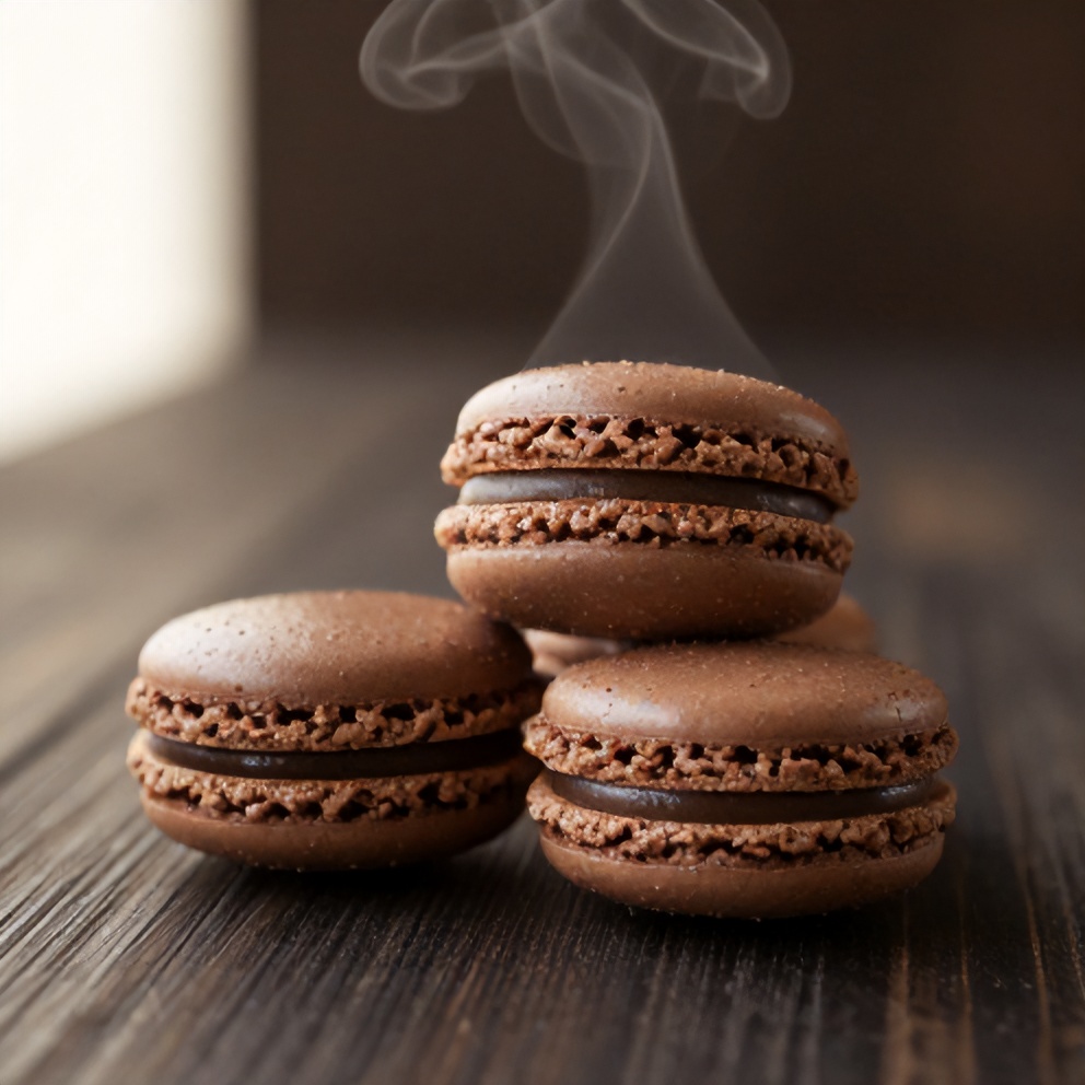 chocolate macarons
