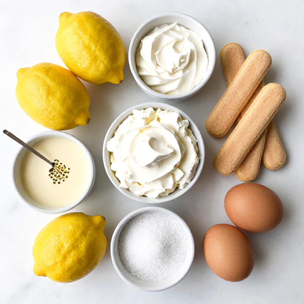 Lemon Tiramisu Ingredients