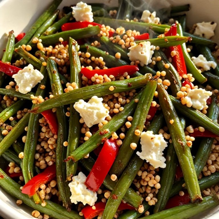 roasted green bean quinoa salad