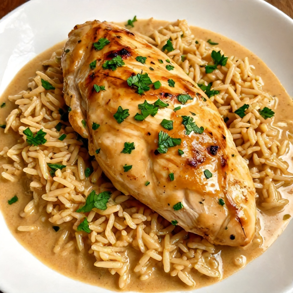 Plated Slow Cooker Honey Mustard Chicken