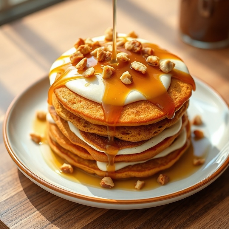vegan carrot cake pancakes