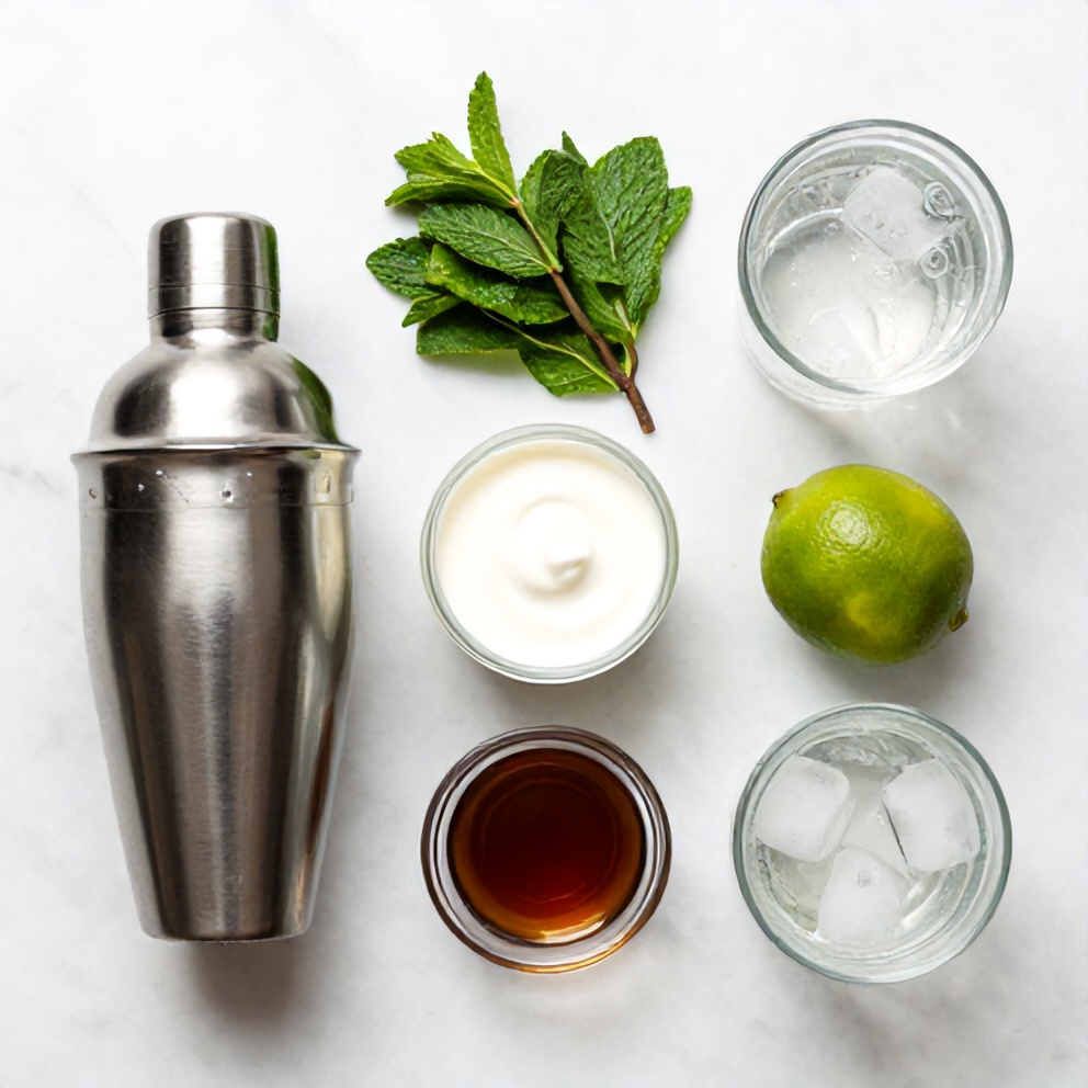 Ingredients for White Christmas Mojitos
