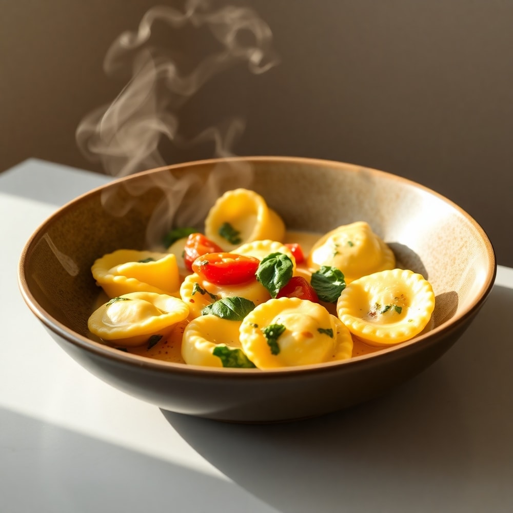 30-minute creamy spinach tomato tortellini