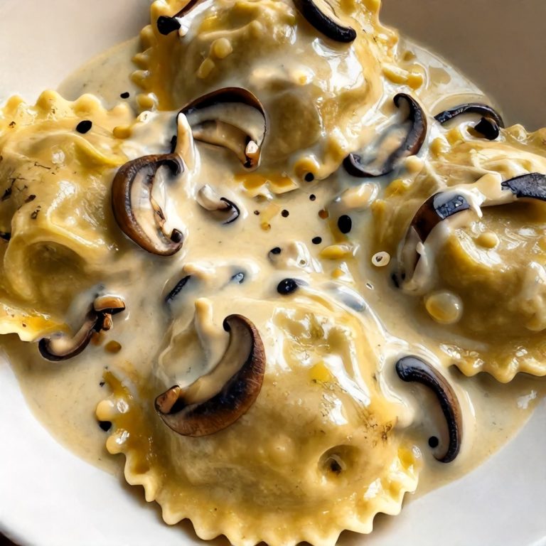 vegan mushroom ravioli