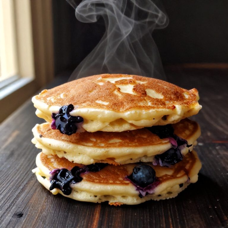 blueberry cottage cheese pancakes