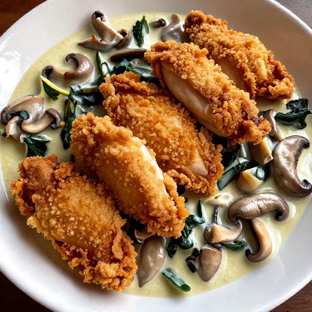 chicken spinach mushroom