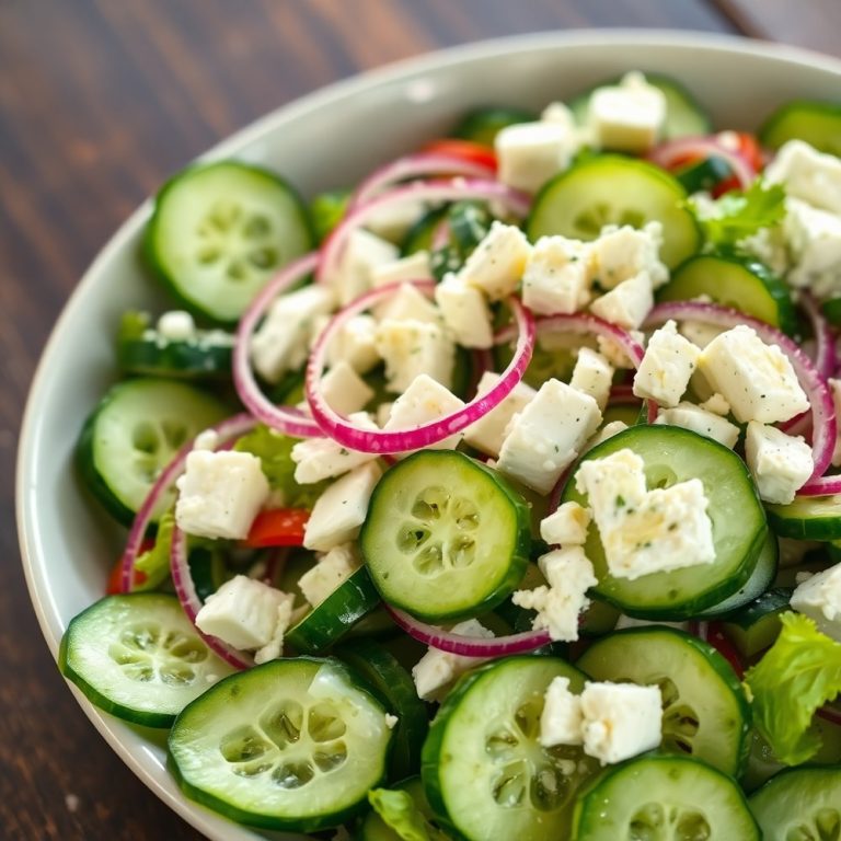 Classic Cucumber Feta Salad
