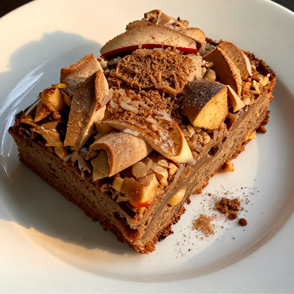 Sliced Brown Sugar Apple Vanilla Snack Cake