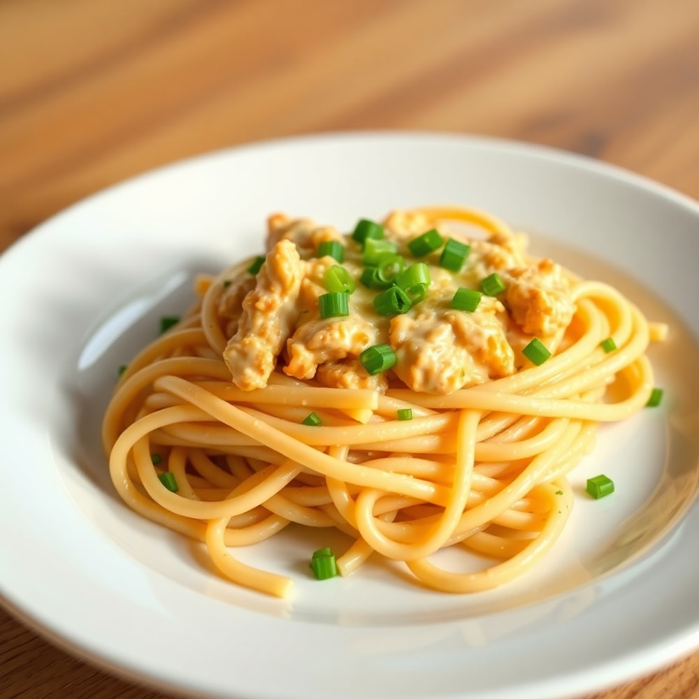 Plated Crack Chicken Pasta