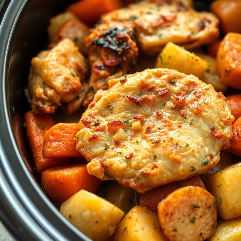 crockpot garlic herb chicken