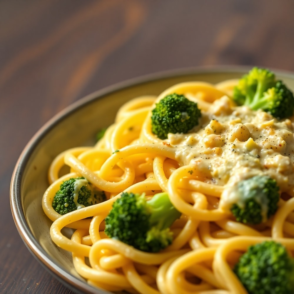 Mafaldine Pasta Limone with Broccoli