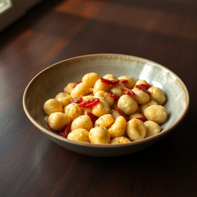 creamy sundried tomato gnocchi